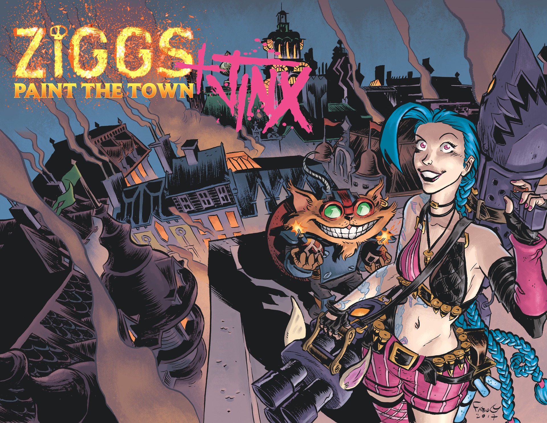 Ziggs Jinx Paint The Town Comics Universe Of League Of Legends